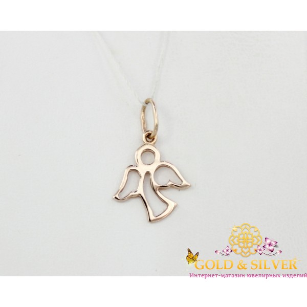 Жіночий золотий кулон "Ангел" без вставок пб326і , Gold &amp Silver Gold & Silver, Украина